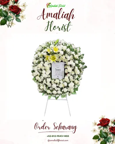 Krans Bunga Duka Cita di Sabungan Jae