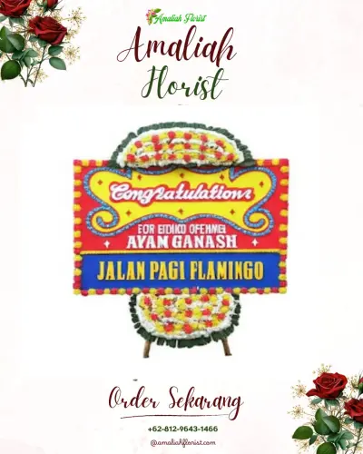 Bunga Papan Congratulation di Sabungan Jae